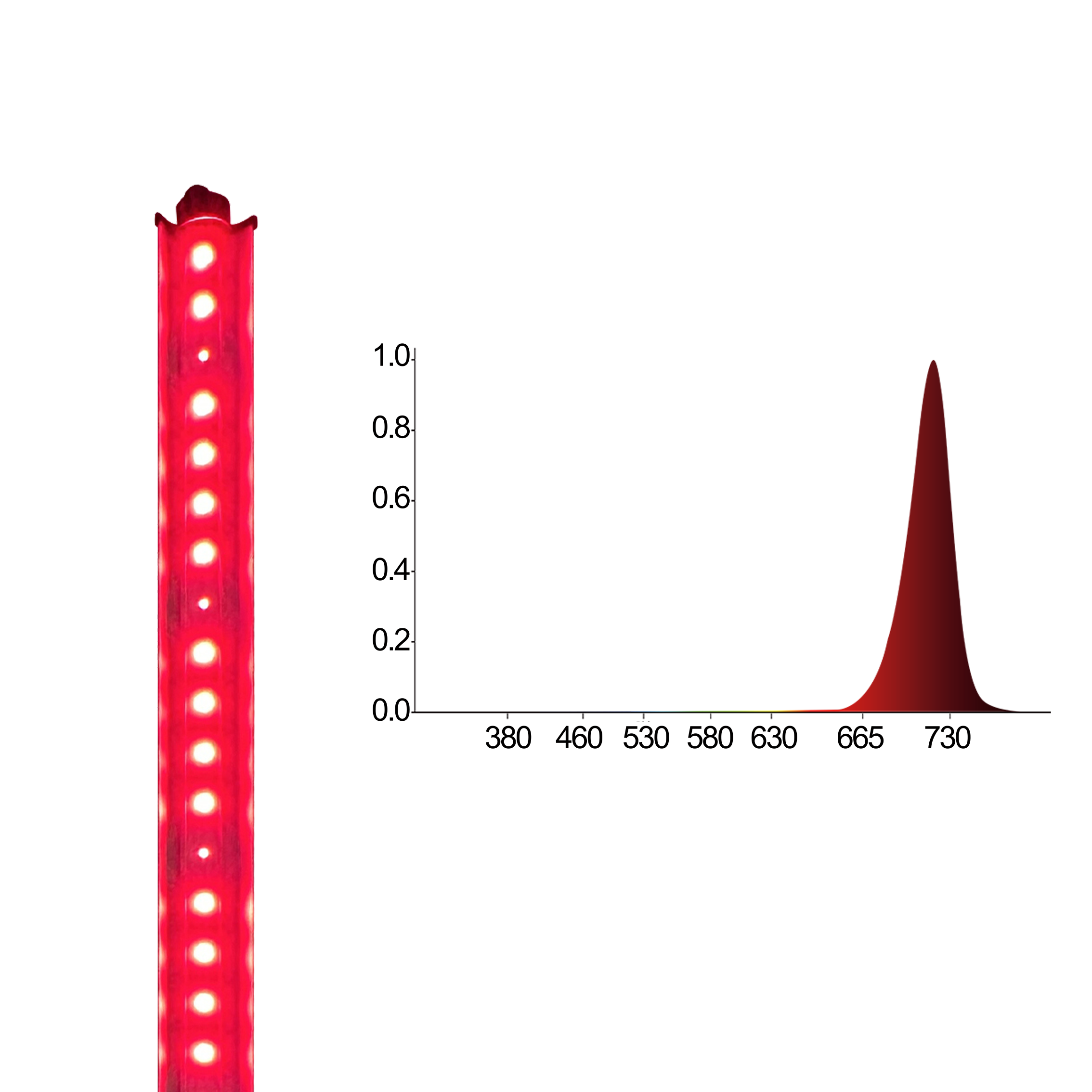 Redfarm 30W UV IR LED Grow Bar RedFarm