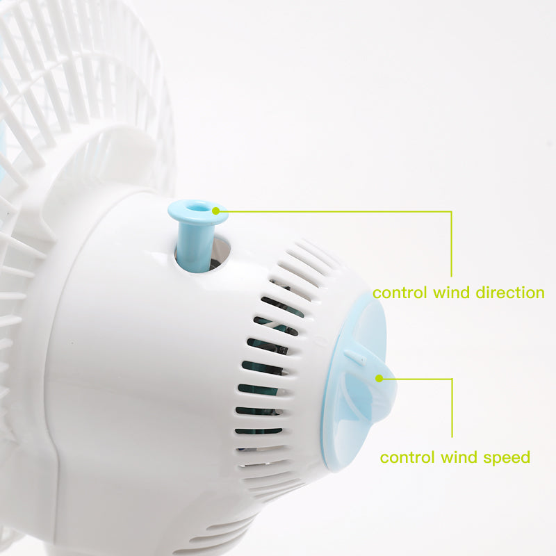 Heavy Duty 6" Clip-On Oscillating Fan for Plant Grow Rooms - Metal Guard Cooling Fan with Secure Grip for Seedlings, Hydroponic Systems & Heat Dissipation RedFarm