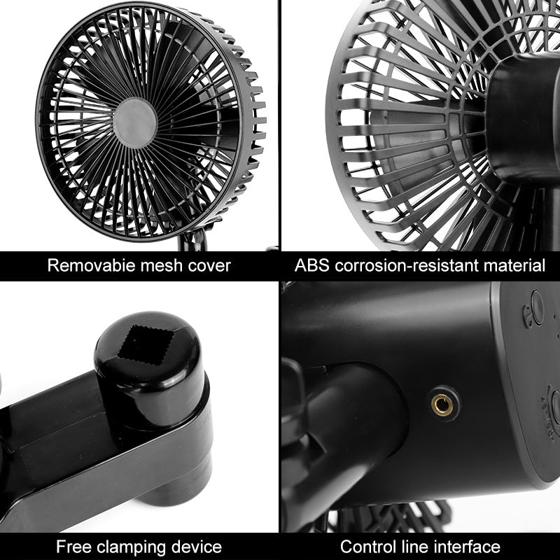 RedFarm EC Smart Control Oscillating Clip Fan for Grow Tents – Energy-Efficient & Quiet Air Circulation RedFarm