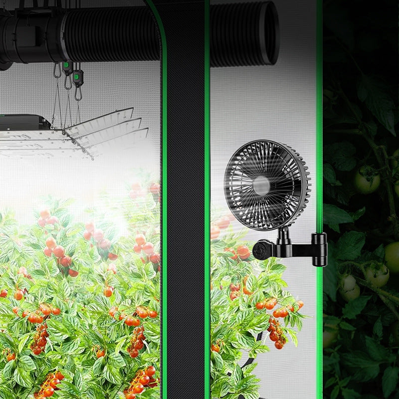 RedFarm EC Smart Control Oscillating Clip Fan for Grow Tents – Energy-Efficient & Quiet Air Circulation RedFarm