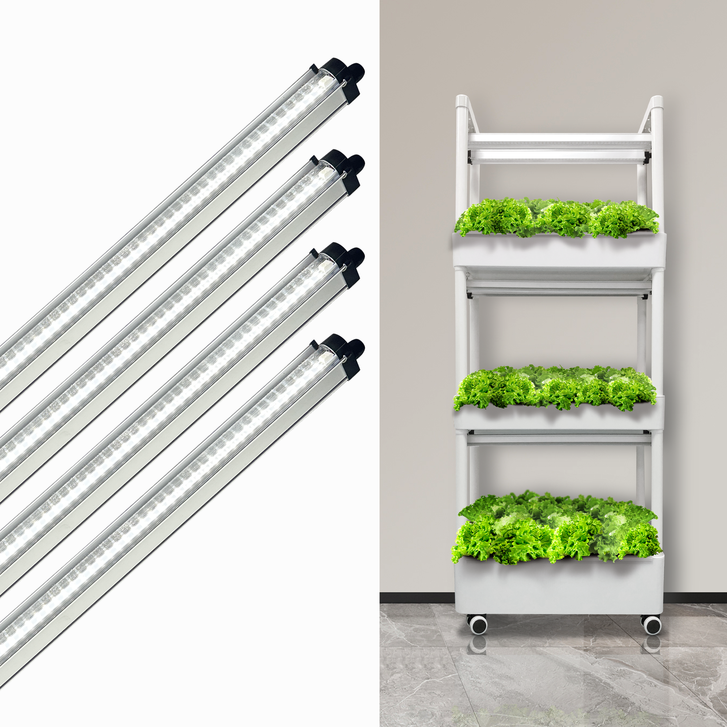 RedFarm Clone LED Grow Light Strip - Full Spectrum Plant Cloning Light for Hydroponic Seedlings & Indoor Propagation RedFarmLED