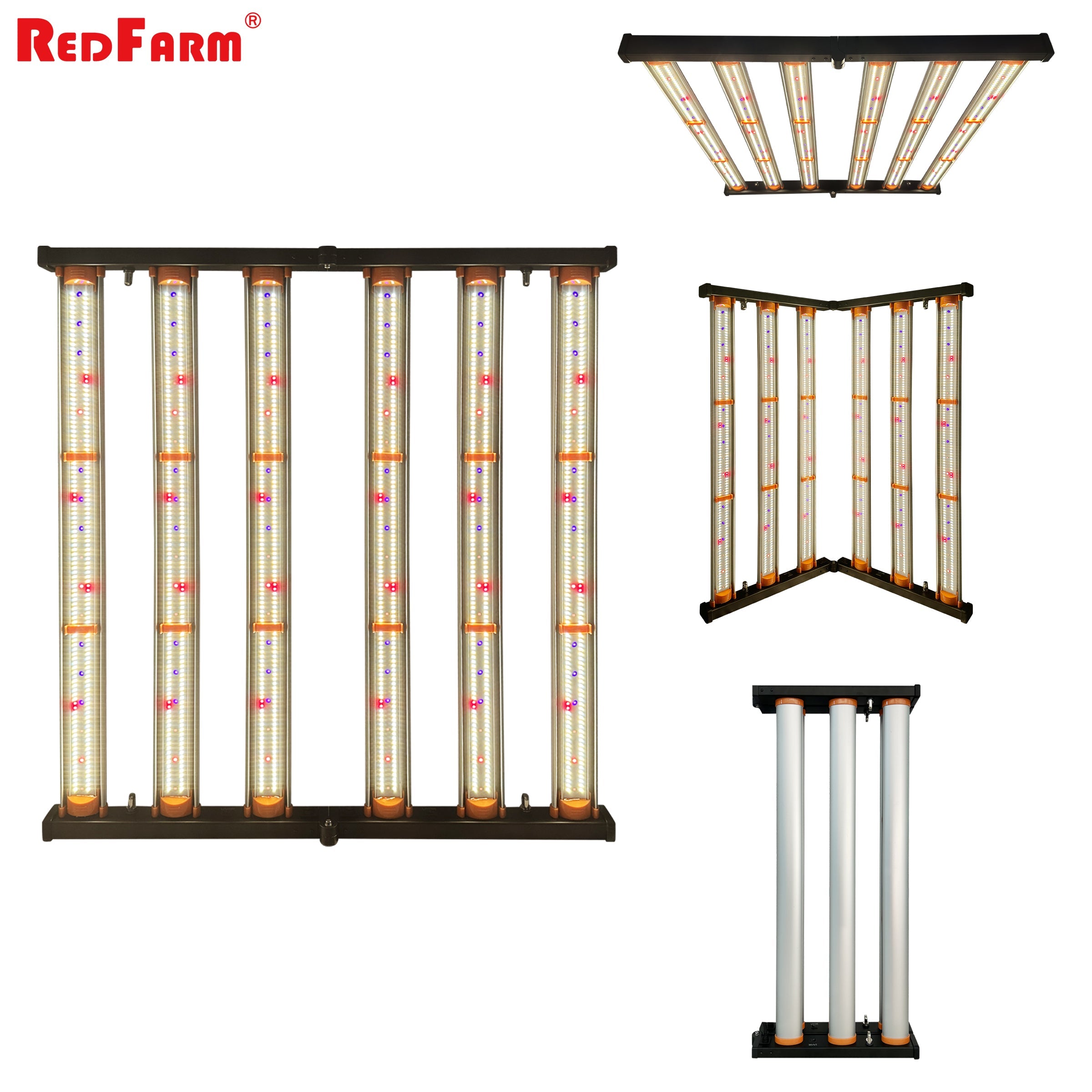 Redfarm 480w UV IR 2 Channels Samsung Led Grow Light Full Spectrum RedFarm