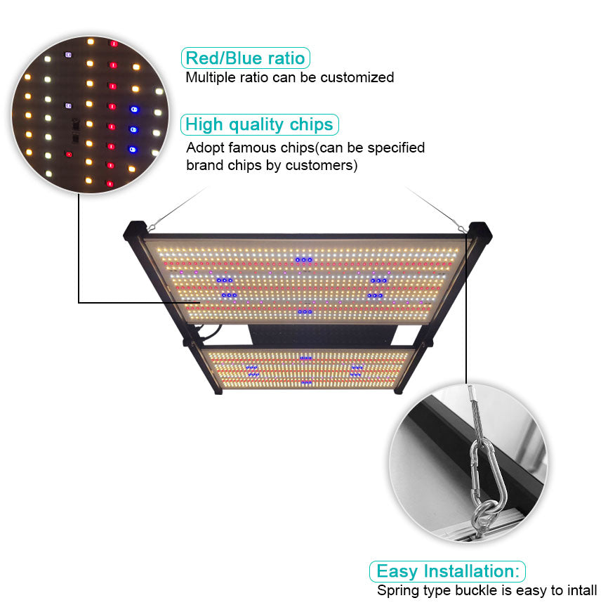 Redfarm Quantum Board UV IR Led Grow Light 650W