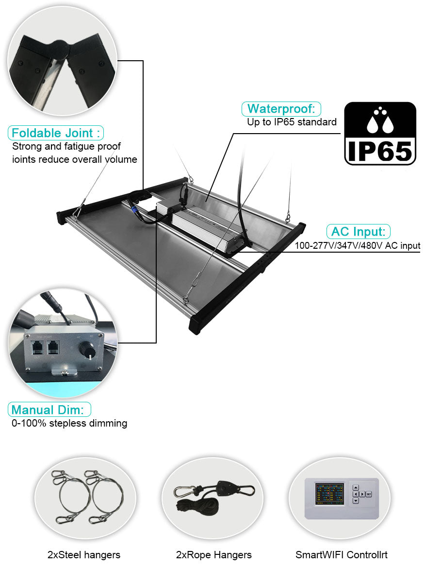 Redfarm Quantum Board UV IR Led Grow Light 650W